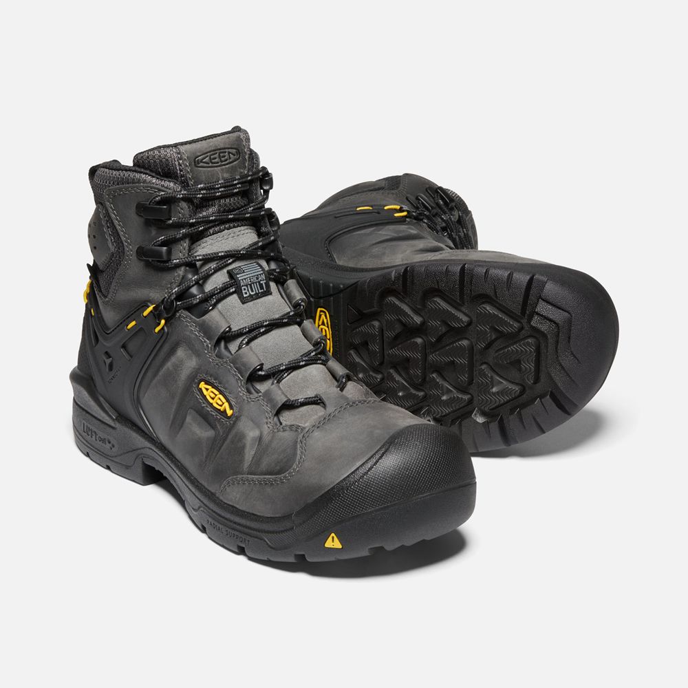 Botte de Travail Keen Homme Noir | Dover 6\" Wp (Carbon-Fiber Toe) | NVXSF-7362